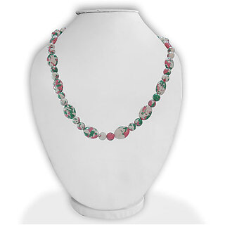                       Mosaic Beads 18 Inch Fashion Necklace (Design 2)                                              