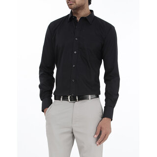 Plain black casual shirt online