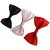 Wholesome Deal Red Black And Pink Colour Neck Bow Tie (Pack of Three)