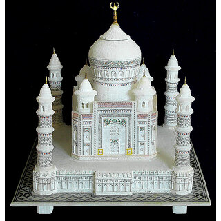 White Marble Taj Mahal - Shah Jahans Memorial of Love for his Wife Mumtaz Mahal