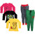 IndiWeaves Girls Combo Pack 5 (Pack of 3 Full Sleeves T-Shirts and 2 Lowers/Track Pant )_Multiple_Size:-6-7 Years