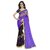 Anand Sarees Blue and Black Georgette Printed Saree With Blouse ( 1190_4 )