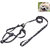 Futaba Pet Traction Rope Nylon Leash Harness Chest Collar Drawing Neck Lead Strap - Black
