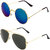 Zyaden Combo of Round And Aviator Sunglasses (Combo-137)