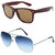 Zyaden Combo of Wayfarer Sunglasses  Aviator Sunglasses (Combo-48)