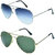 Zyaden Combo of Aviator Sunglasses  (Combo-95)