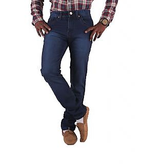 Elegant Men Men's Regular Fit Dark Blue Jeans 2025 at ShopCircuit | ONDC