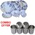 Czar combo of 24 Pcs Dinner set-1005 with Stainless Steel Glass ( PACK OF 6 PCS)
