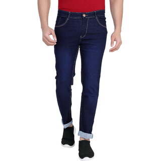 Ragzo Men Navy Low Rise Slim Fit Jeans