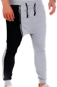 Track pants in zipper style