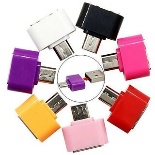 Pack of 2 Micro USB OTG Adaptor - (Assorted Colors)