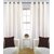 IDOLESHOP Polyester White Plain Curtain Door(7 feet in Height, Pack of 2)