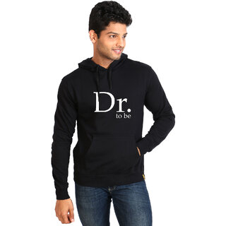 Campus Sutra Black Doctor To Be Hoodie at Best Prices - Shopclues Online  Shopping Store