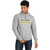 Campus Sutra Grey Football In Rain Hoodie