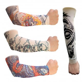love4ride Tattoo Arm Sleeves for Bikers-2-Pcs-(1 Pair)
