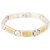 Men Style Mens Women Two Tone Plated Magnetic Therapy Health Energy Bio-Magnetic SBr003028 Gold and Silver Stainless Steel Link Bracelet For Men And Boys