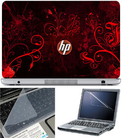 Finearts Laptop Skin 15.6 Inch With Key Guard & Screen Protector - Hp Orange Wallpaper