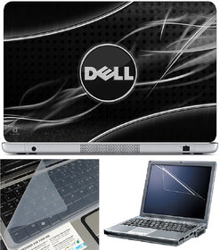 Finearts Laptop Skin 15.6 Inch With Key Guard & Screen Protector - Dell White Rays