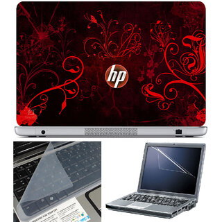 Finearts Laptop Skin 15.6 Inch With Key Guard & Screen Protector - Hp Orange Wallpaper