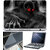Finearts Laptop Skin 15.6 Inch With Key Guard & Screen Protector - Black Ghost Red Eye