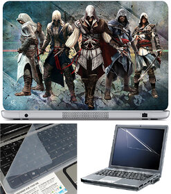Finearts Laptop Skin 15.6 Inch With Key Guard & Screen Protector - Assassin Team