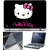 Finearts Laptop Skin 15.6 Inch With Key Guard & Screen Protector - Hello Kitty Black