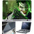 Finearts Laptop Skin 15.6 Inch With Key Guard & Screen Protector - Green Mad Joker