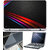 Finearts Laptop Skin 15.6 Inch With Key Guard & Screen Protector - Stripes On Leather