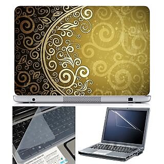 Finearts Laptop Skin 15.6 Inch With Key Guard & Screen Protector - Abstract Series 1080