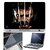 Finearts Laptop Skin - Wolvarine Face With Screen Guard And Key Protector - Size 15.6 Inch