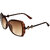 Zyaden Brown Oversized Sunglasses For Women 351