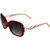 Zyaden Red & Cream Oversized Sunglasses For Women 363