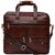 Sk Trader 22 Liters Leather Brown 14 Laptop Briefcase (Jt-2017Brown)