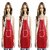 JS Home Red Kitchen Apron - Set of 3