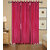 Angiela Home Fab Cursh Plain Curtains Set of -3