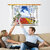 Jaamso Royals '  Window of the scenery--The colorful garden   ' Wall Sticker (PVC Vinyl, 90 cm X 60 cm, Decorative Stickers)