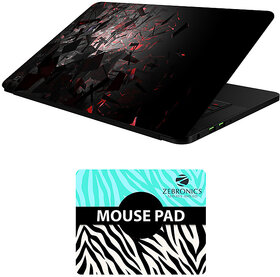FineArts Combo of Abstract Art - LS5119 Laptop Skin and Mouse Pad