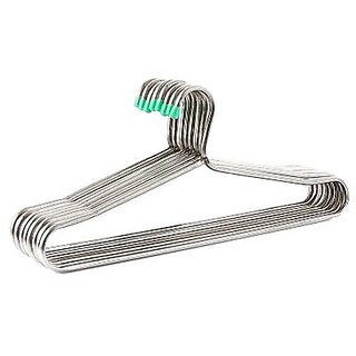 Stainless Steel Cloth Hanger - 6 Pcs