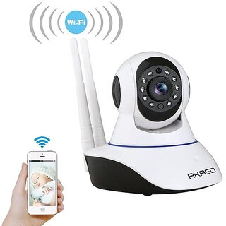 Tuzech  Double Antenna Auto- Rotating Night Vision Mobile HD CCTV Wifi Camera 720P with Audio
