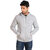 Campus Sutra Grey Zipped Men Hooded Sweatshirt Option 1
