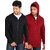 Campus Sutra Maroon Zipped Men Hooded Sweatshirt Option 2