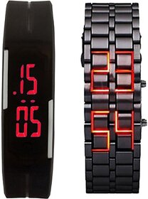 fast selling LED-band-chain-combo Digital Watch - For Boys, Men, Girls, Women