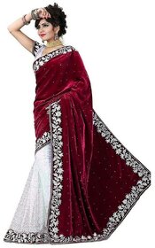 Mastani Jaquard Work Lace Velvet and Brasso saree with Blouse