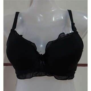                       Seductive Hot Bra Daily Wear Lingerie Size 34 In 85cm Womens Black Under Garment                                              