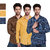 Black Bee Combo Of 3 Printed Casual Slim fit Poly-Cotton Shirts For Men's