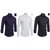 Pack Of 3 Black Bee Multicolor Slim Fit Shirts For Men