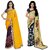 Anand Sarees Multicolor Georgette Printed Saree With  Combo ( COMBO_1190_2_2942_1 )