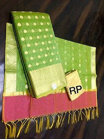 Banarasi Chanderi Slik Dress Material with heavy work dupatta (Un-stitched)