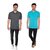 JAPROZ Men's Multicolor Polo Collar T-shirt Combo Pack of 2
