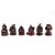 De Ultimate Set-of-6-Mini Red Feng Shui Laughing Happy Buddha Figures Showpiece - 4 cm